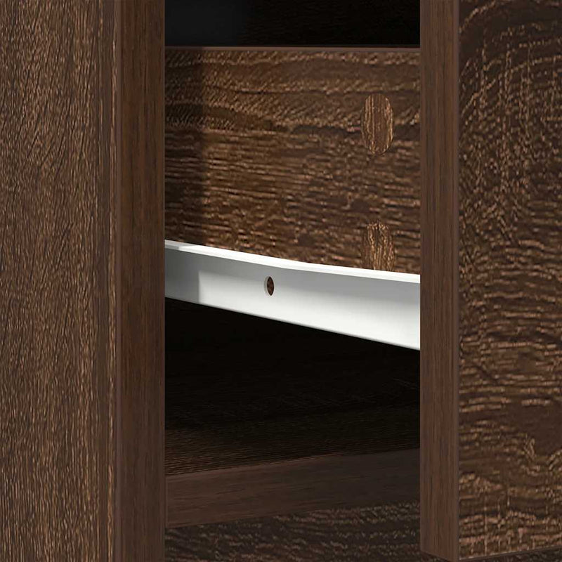 vidaXL barna tölgy komód fiókokkal és ajtókkal 70,5x34x74,5 cm