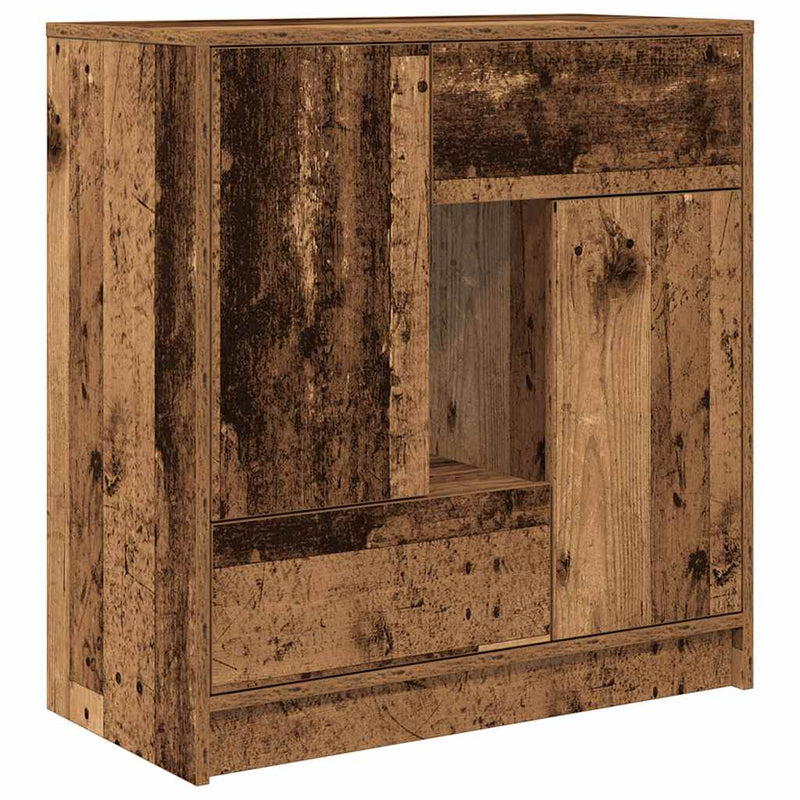 vidaXL antik fa komód fiókokkal és ajtókkal 70,5x34x74,5 cm
