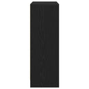 vidaXL fekete tölgy komód fiókokkal és ajtókkal 73x31x90 cm