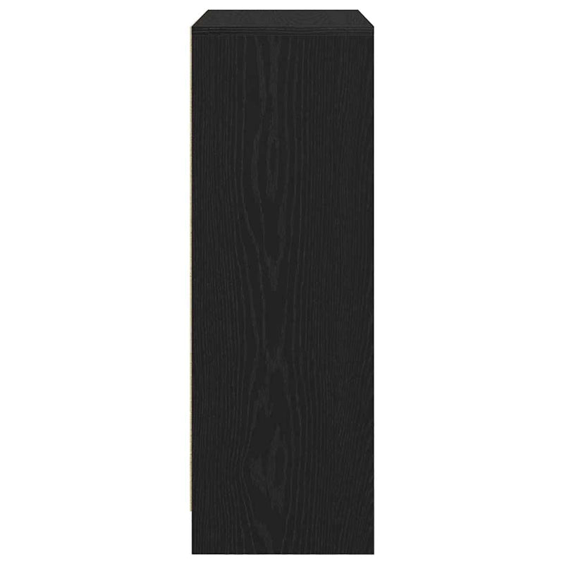 vidaXL fekete tölgy komód fiókokkal és ajtókkal 73x31x90 cm