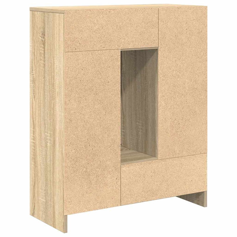 vidaXL sonoma tölgy komód fiókokkal és ajtókkal 73x31x90 cm