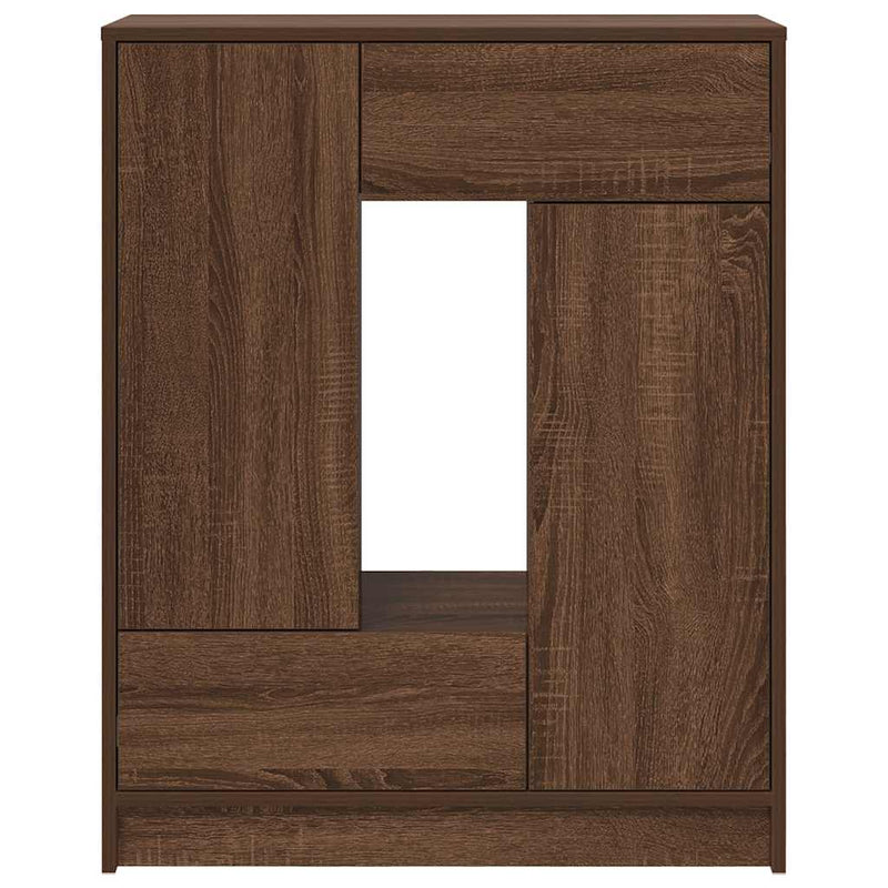 vidaXL barna tölgy komód fiókokkal és ajtókkal 73x31x90 cm