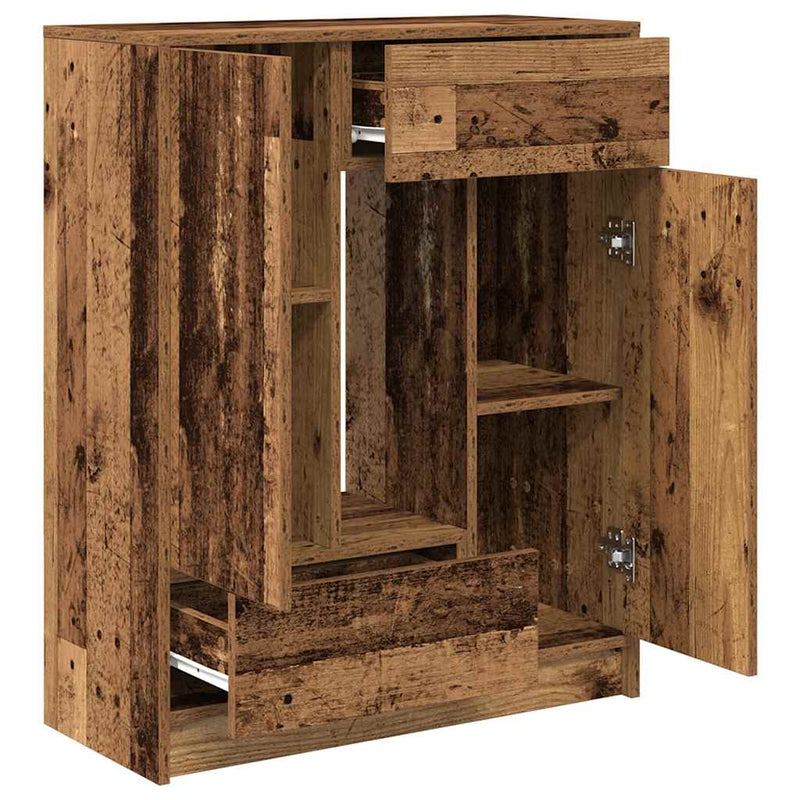 vidaXL antik fa komód fiókokkal és ajtókkal 73x31x90 cm