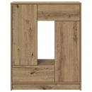 vidaXL kézműves tölgy komód fiókokkal és ajtókkal 73x31x90 cm