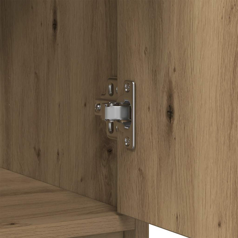 vidaXL kézműves tölgy komód fiókokkal és ajtókkal 73x31x90 cm