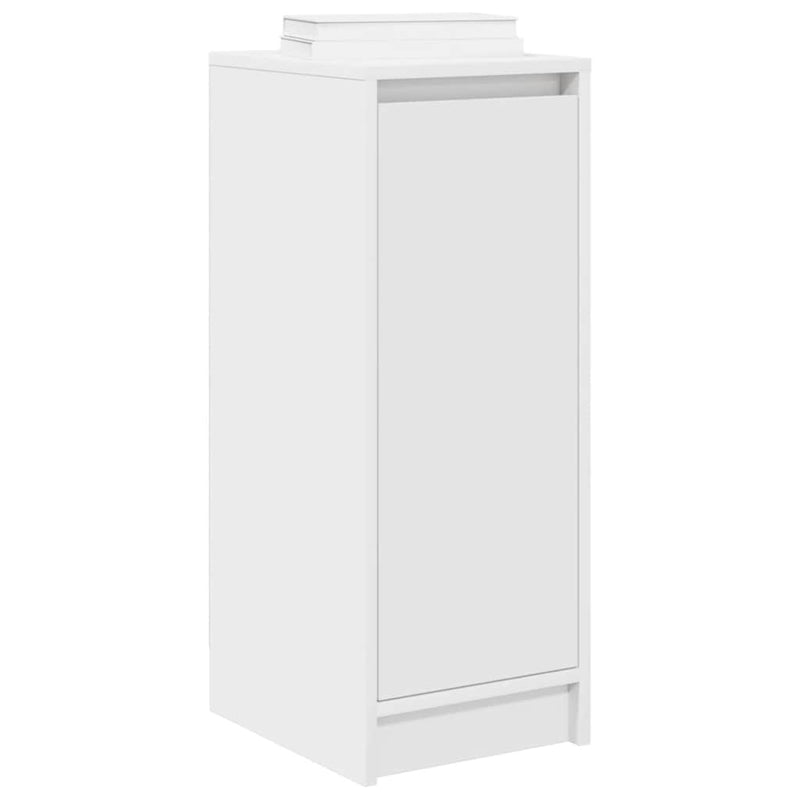 vidaXL fehér szerelt fa cipőszekrény 29,5x34x76 cm