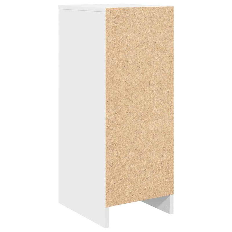 vidaXL fehér szerelt fa cipőszekrény 29,5x34x76 cm