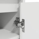 vidaXL fehér szerelt fa cipőszekrény 29,5x34x76 cm