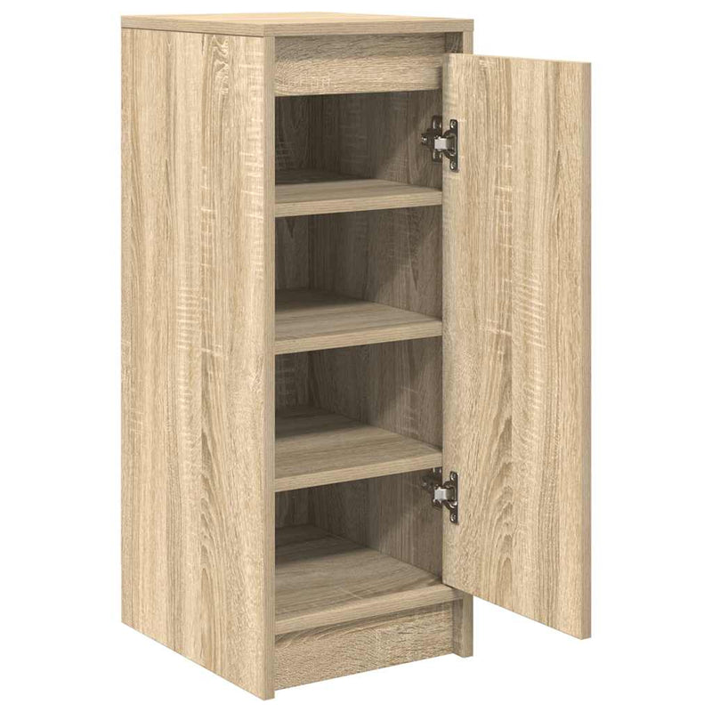 vidaXL sonoma tölgy színű szerelt fa cipőszekrény 29,5x34x76 cm