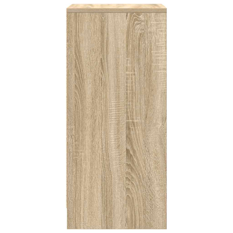 vidaXL sonoma tölgy színű szerelt fa cipőszekrény 29,5x34x76 cm