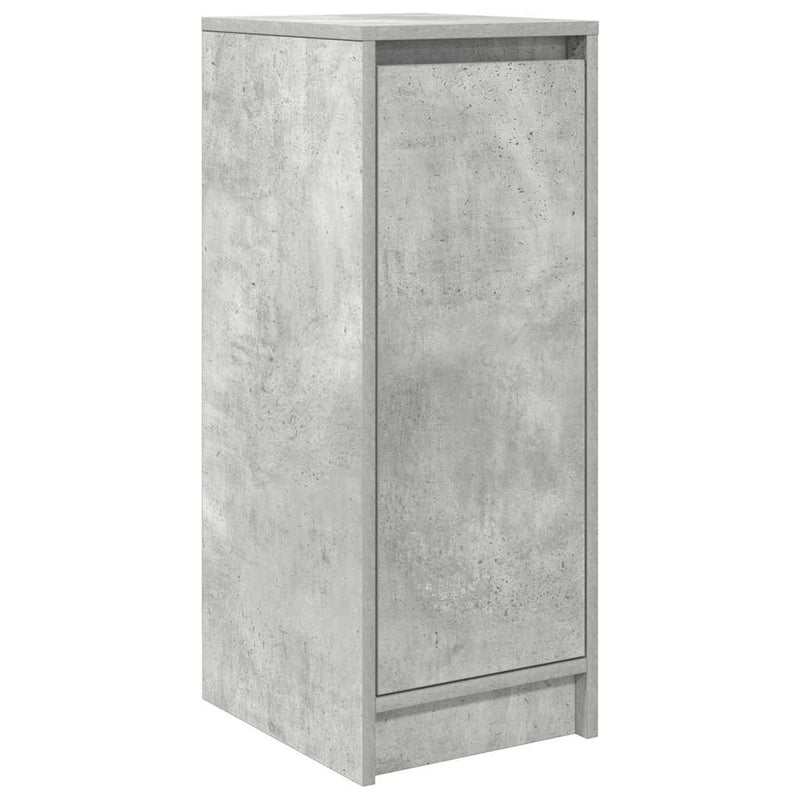 vidaXL betonszürke szerelt fa cipőszekrény 29,5x34x76 cm