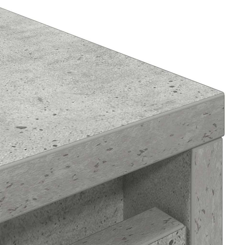 vidaXL betonszürke szerelt fa cipőszekrény 29,5x34x76 cm