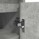 vidaXL betonszürke szerelt fa cipőszekrény 29,5x34x76 cm