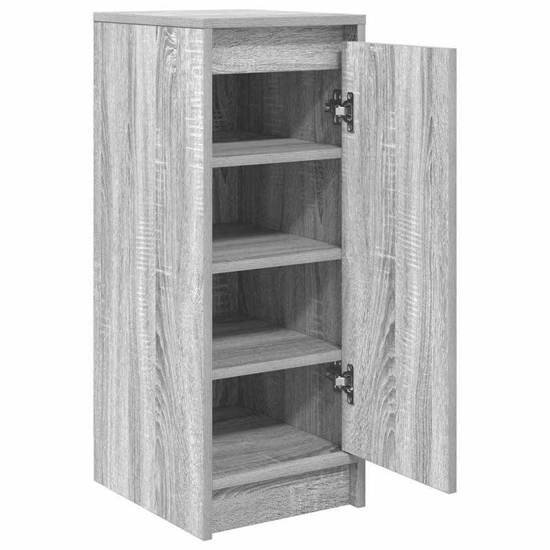 vidaXL szürke sonoma színű szerelt fa cipőszekrény 29,5x34x76 cm