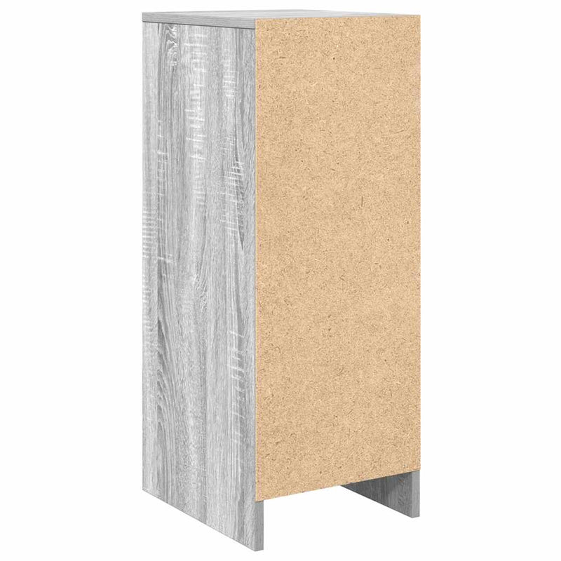 vidaXL szürke sonoma színű szerelt fa cipőszekrény 29,5x34x76 cm
