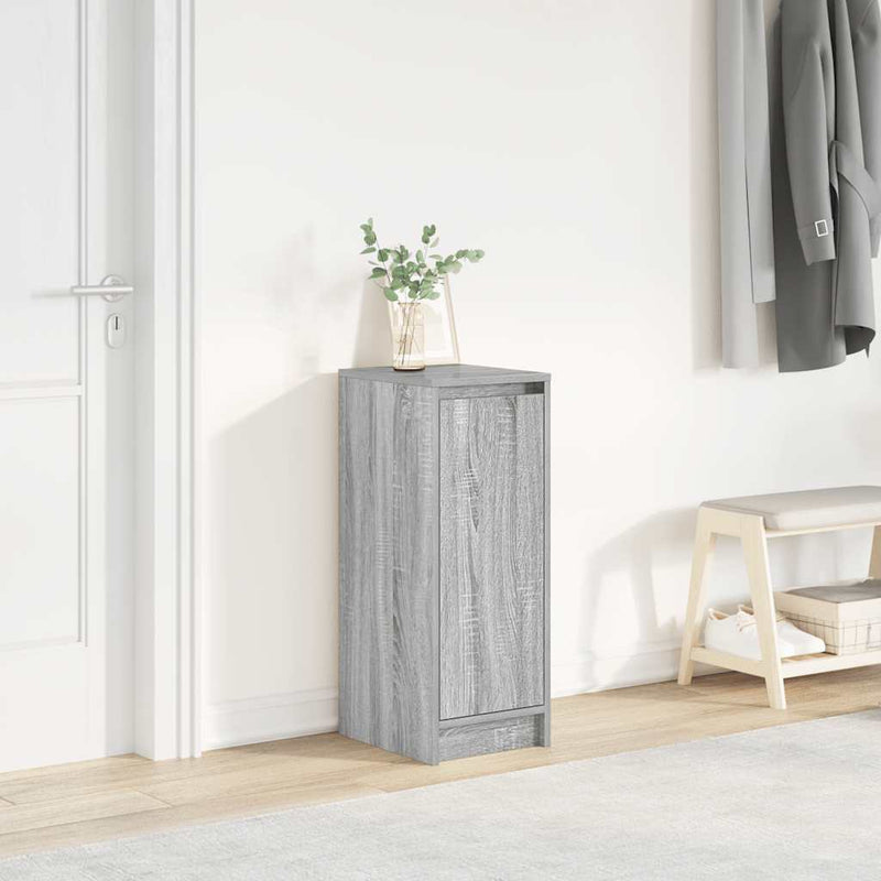 vidaXL szürke sonoma színű szerelt fa cipőszekrény 29,5x34x76 cm