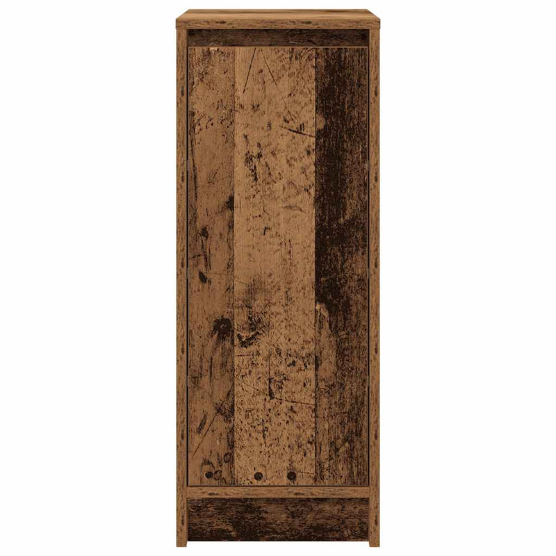 vidaXL antik fa színű szerelt fa cipősszekrény 29,5x34x76 cm