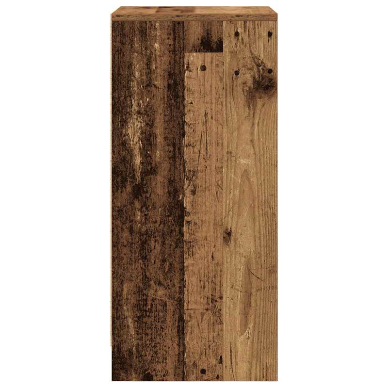 vidaXL antik fa színű szerelt fa cipősszekrény 29,5x34x76 cm