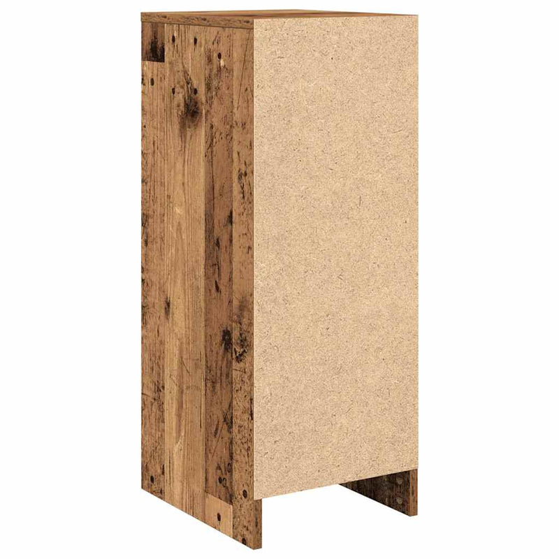 vidaXL antik fa színű szerelt fa cipősszekrény 29,5x34x76 cm