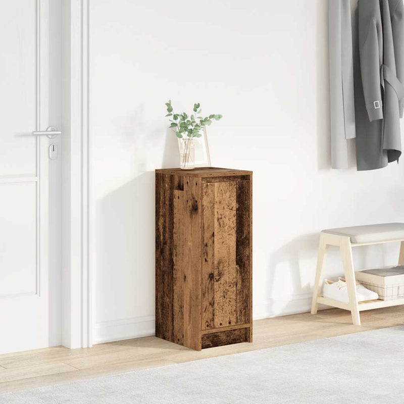 vidaXL antik fa színű szerelt fa cipősszekrény 29,5x34x76 cm