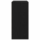 vidaXL fekete tölgy szerelt fa cipősszekrény 57x34x76 cm