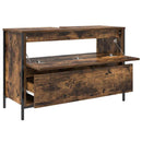 vidaXL füstös tölgy fürdőszobai mosdószekrény fiókokkal 90x34,5x60 cm