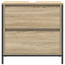 vidaXL sonoma tölgy fürdőszobai mosdószekrény fiókokkal 60x34,5x60 cm