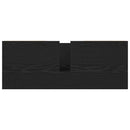 vidaXL fekete tölgy mosdószekrény fiókokkal 90x34,5x60 cm