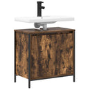 vidaXL füstölt tölgy mosdószekrény fiókokkal 60x34,5x60 cm