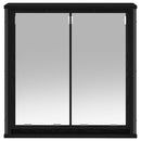 vidaXL fekete tölgy fürdőszoba fali szekrény tükörrel 60x21x60 cm