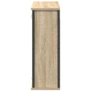 vidaXL tölgy színű fürdőszoba fali szekrény tükörrel 60x21x60 cm