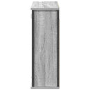 vidaXL szürke sonoma fürdőszoba fali szekrény tükörrel 60x21x60 cm