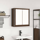 vidaXL barna tölgy fürdőszoba fali szekrény tükörrel 60x21x60 cm