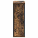 vidaXL füstölt tölgy fürdőszoba fali szekrény tükörrel 50x21x60 cm