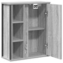 vidaXL szürke sonoma fürdőszoba fali szekrény tükörrel 50x21x60 cm