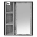 vidaXL szürke sonoma fürdőszoba fali szekrény tükörrel 50x21x60 cm
