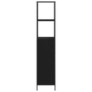 vidaXL fekete tölgy fürdőszobaszekrény polcokkal 36x35x165 cm