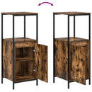 vidaXL füstölt tölgy fürdőszobaszekrény polcokkal 36x35x95 cm