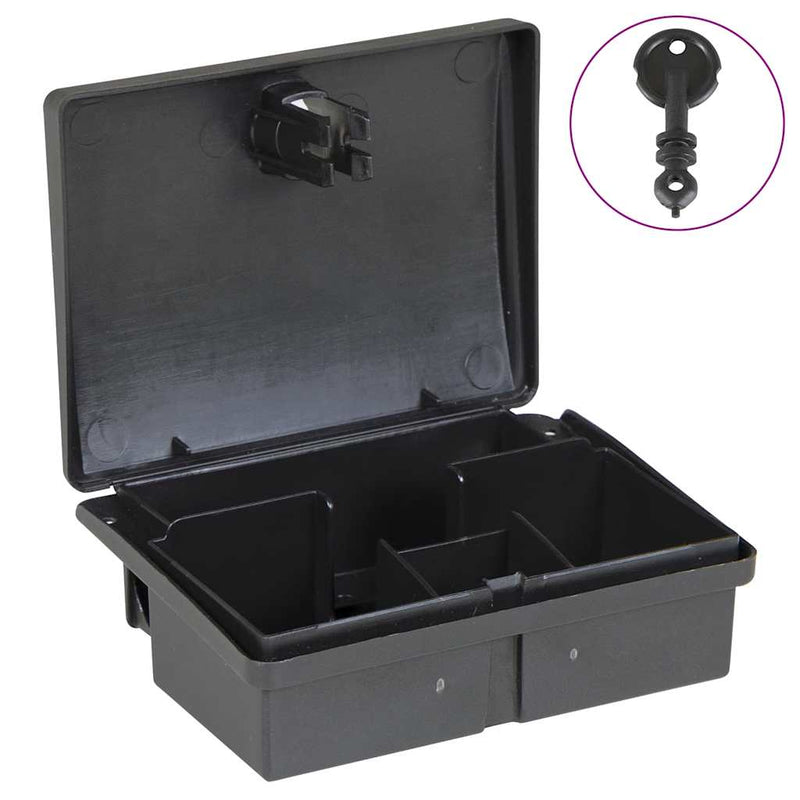 vidaXL 5 db fekete egérfogó 13x10x4cm