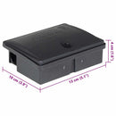 vidaXL 5 db fekete egérfogó 13x10x4 cm