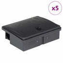 vidaXL 5 db fekete egérfogó 13x10x4 cm