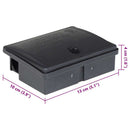vidaXL 10 db fekete egérfogó 13x10x4 cm