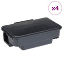 vidaXL 4 db fekete egérfogó 22x12,5x7,5 cm