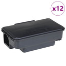 vidaXL 12 db fekete egérfogó 22x12,5x7,5 cm