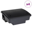 vidaXL 4 db fekete egérfogó 23x19x9,5 cm