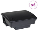 vidaXL 6 db fekete egérfogó 23x19x9,5 cm