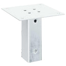 vidaXL 4 db horganyzott acélból oszlopalapok négyzet alakúak 46x46 mm