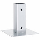 vidaXL 4 db horganyzott acélból oszlopalapok négyzet alakúak 51x51 mm