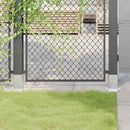 vidaXL 12 db horganyzott acélból oszlopalapok négyzet alakúak 81x81 mm