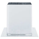 vidaXL 4 db horganyzott acélból oszlopalapok négyzet alakúak 121x121mm